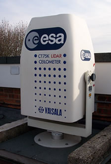 A photo of the ceilometer